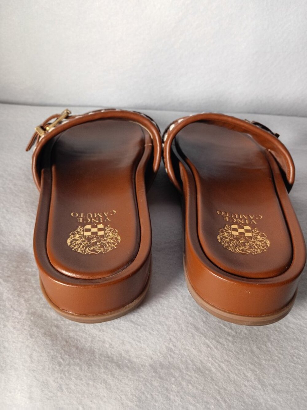 Vince Camuto Womens Kenlie Brown Slides Size 10M - Picture 4 of 4